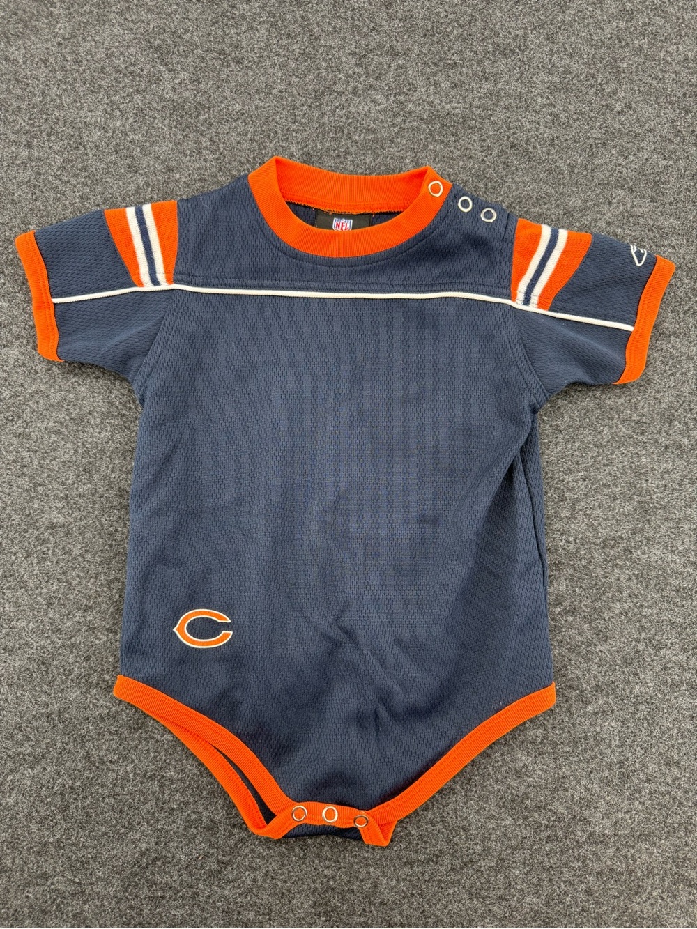 NFL Chicago Bears Navy & Orange Baby Bodysuit
